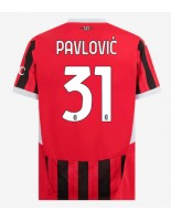 AC Milan Strahinja Pavlovic #31 Kotipaita 2024-25 Lyhythihainen